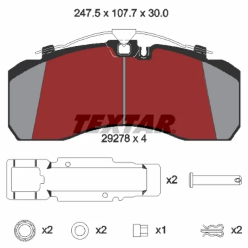 Fren Balatası Mbenz, Man, Scania, Daf, Iveco (29087-29278)