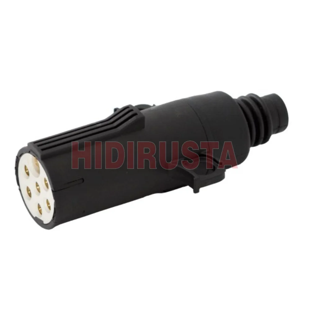 Trailer Power Plug 7Pin Male , Plastic White 24V