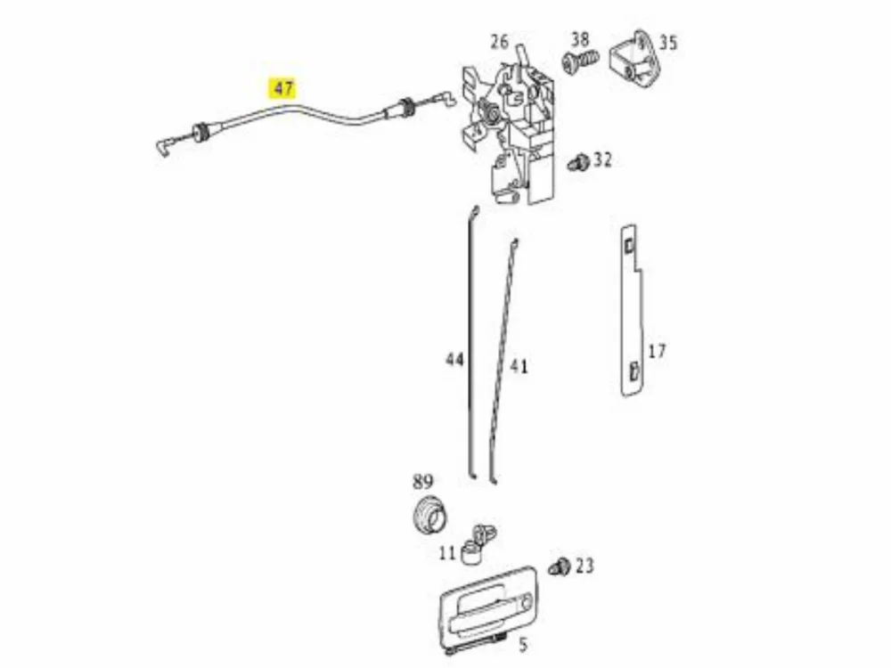 Door Wire Left ,