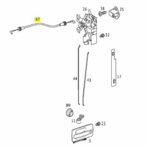 Door Wire Left ,