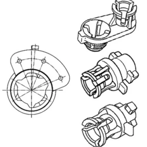 Bracket, Adjustment Element of Lighting Distance