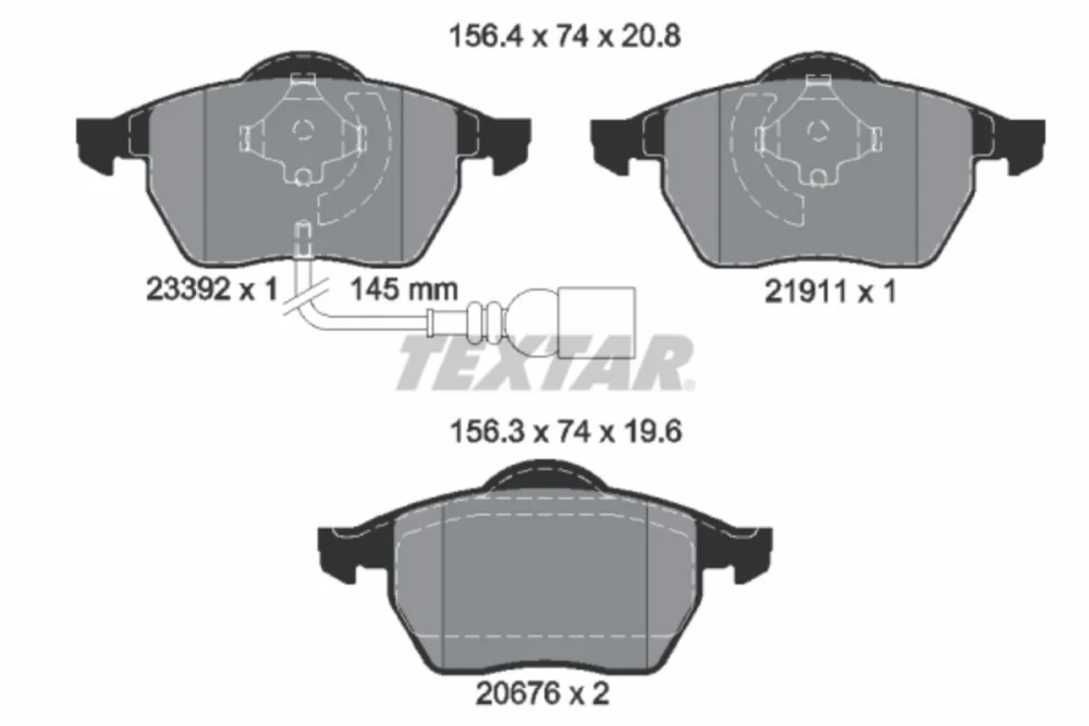 Brake Pad Set, disc brake (Braking System)