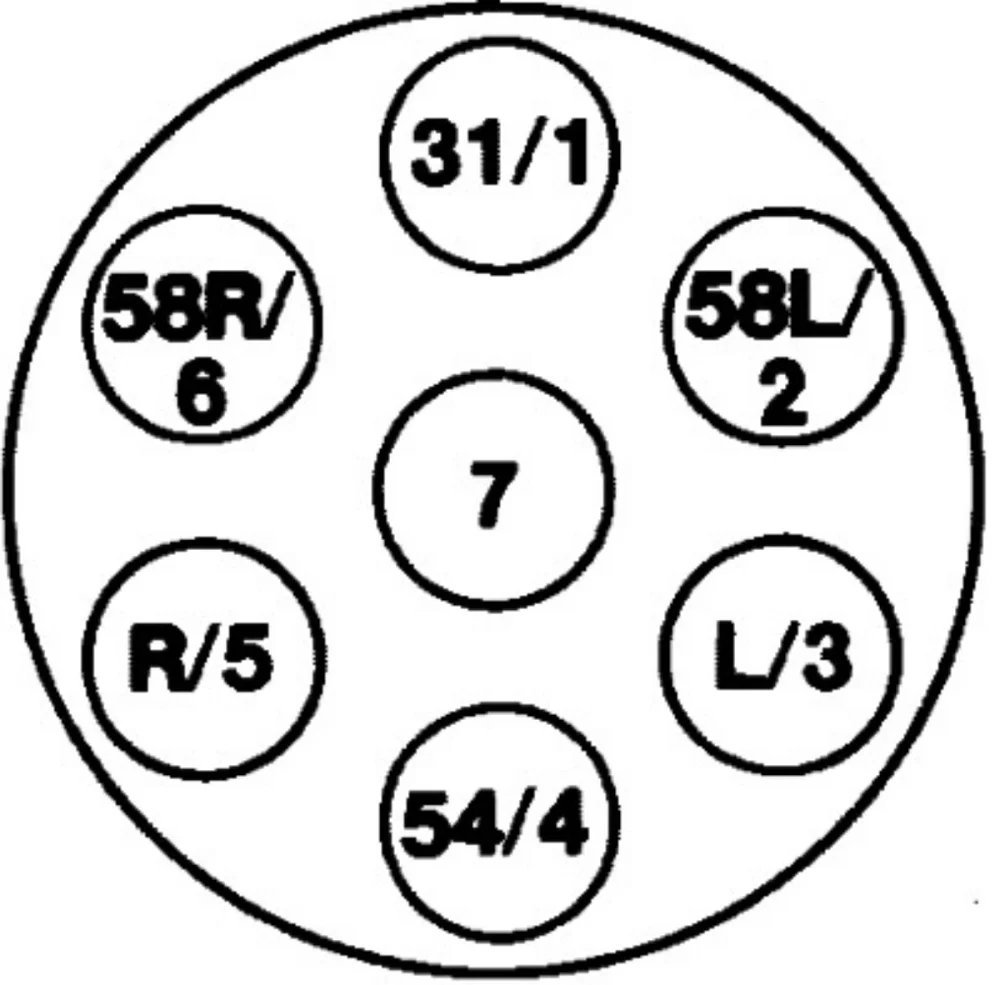 Dorse Elektrik Soketi (7P/24V Soket, ISO 1185, Tip N, Metal Muhafaza)