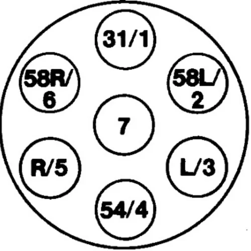 Dorse Elektrik Soketi (7P/24V Soket, ISO 1185, Tip N, Metal Muhafaza)