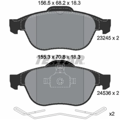 Brake Pad Set, disc brake (Braking System)
