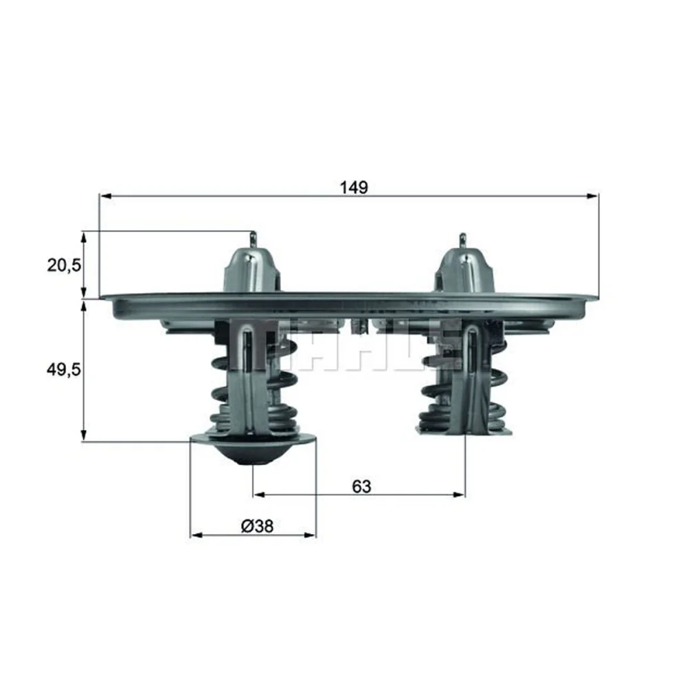 Thermostat  Dc 13 80 ° -87 ° (Without Gasket)