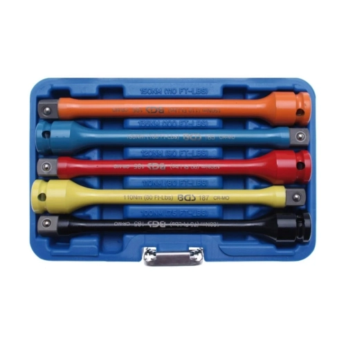 Torsion Bar Set 5 Pcs 195 Mm: 100-110-120-135-150 Nm