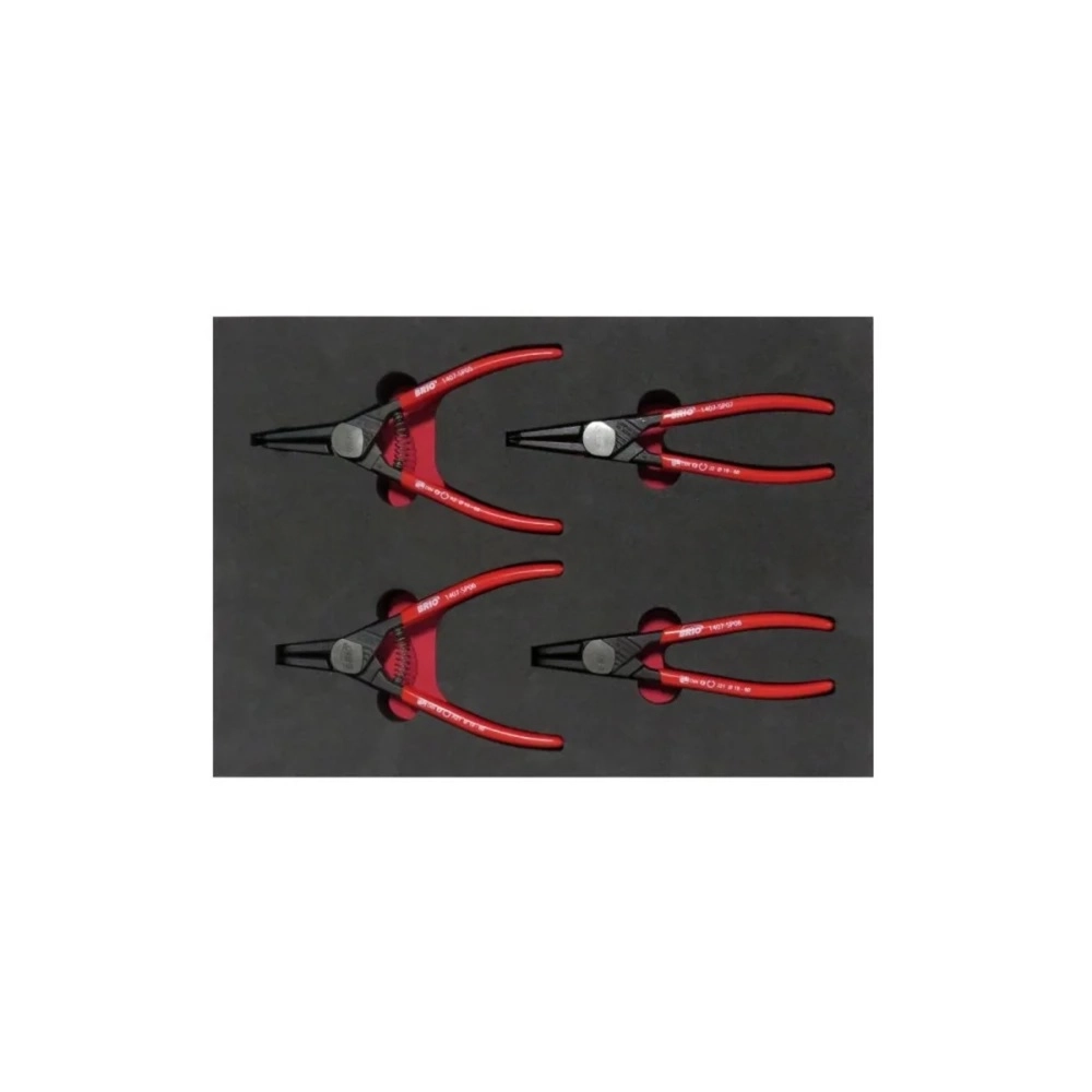 4 Piece Circlip Pliers Set With Foam inlet