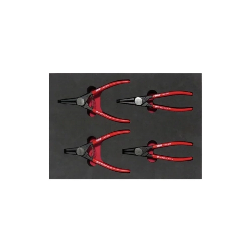 4 Piece Circlip Pliers Set With Foam inlet