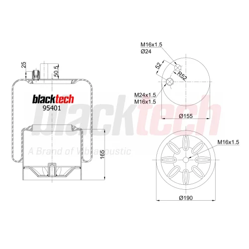 Air Springs Complete Metal Piston