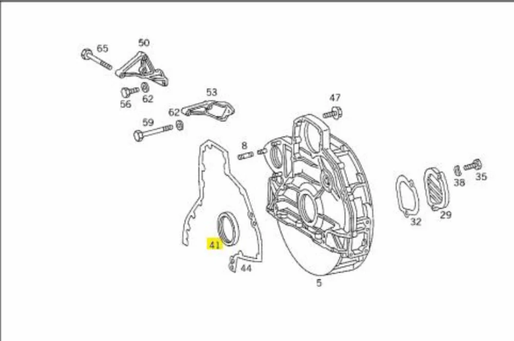 Seal Ring 120X140X13 , 12 Crank rear