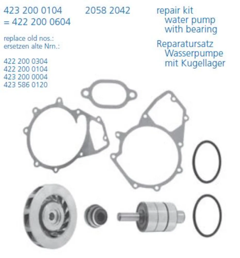 Water Pump Repair kit V6-V8