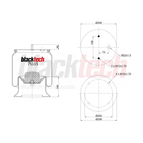 Air Springs Complete Metal Piston
