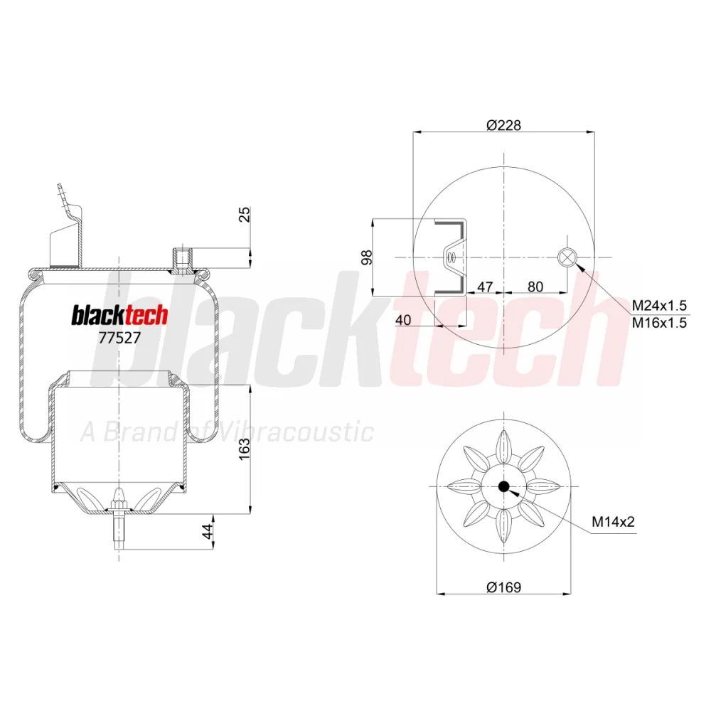Air Springs Complete Metal Piston