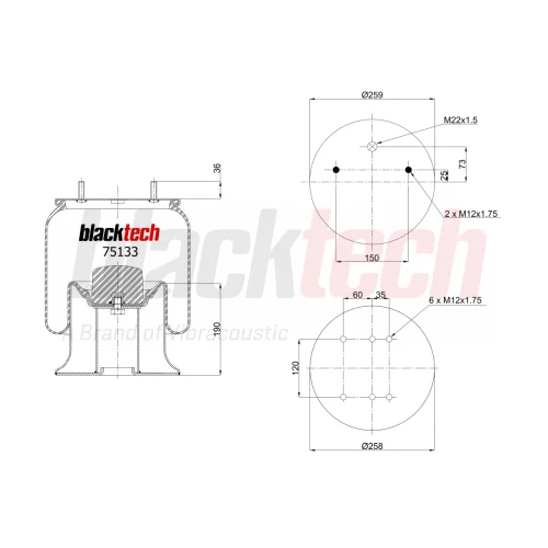 Air Springs Complete Metal Piston