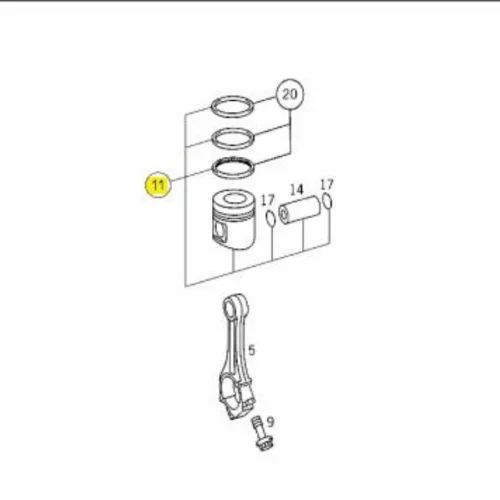 Piston (Güncel No: A9060306017)