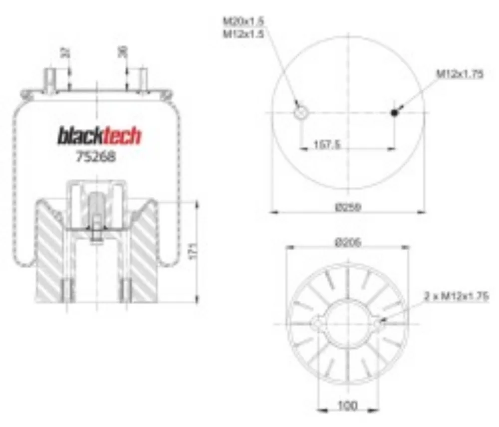 Air Springs Complete Plastic Piston
