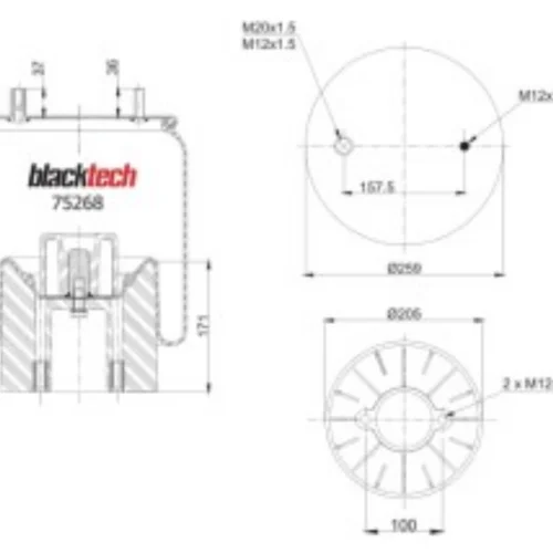 Air Springs Complete Plastic Piston