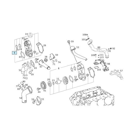 Water Pump  501 Euro 5