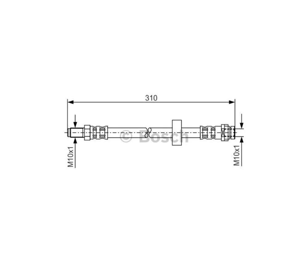 Fren Hortumu Arka 310Mm Ford
