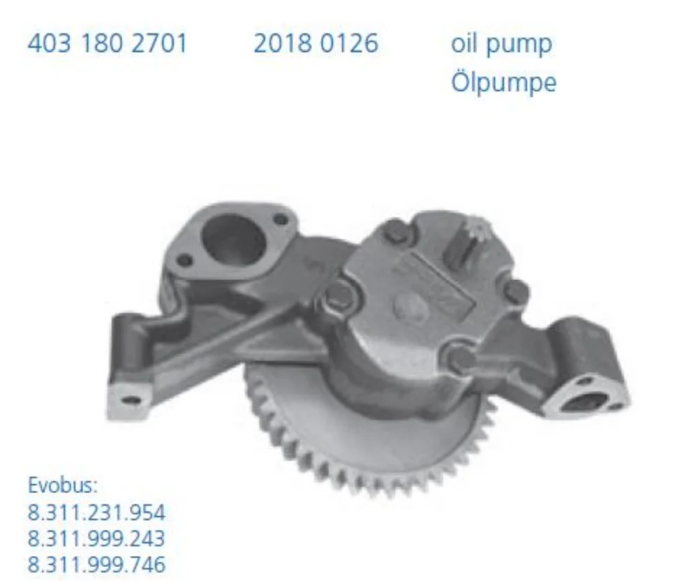 Yağ Pompası 345, Man D2866, D2566 ( Dişlili )