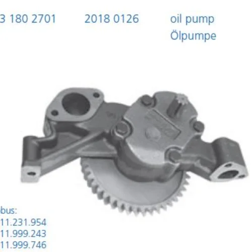 Yağ Pompası 345, Man D2866, D2566 ( Dişlili )