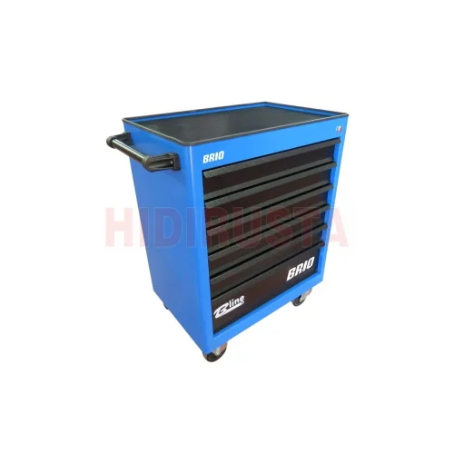 Tool Trolley 6 Drawers Blue Brio B-Line Full 259 Pcs