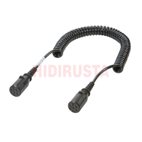 Trailer Electric Cable 7Pin 24V 4,50 M (Plastic-Black, Female-Female)