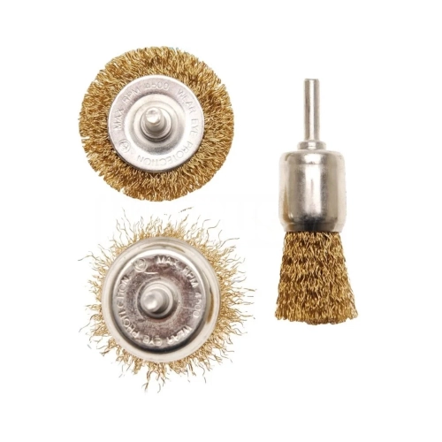 3 Piece Steel Wire Brush Surface Cleaner Set