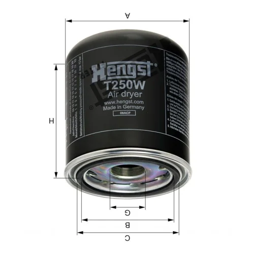 Air Dryer Filter Cartridge O.M.