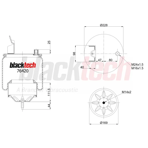 Air Springs Complete Metal Piston