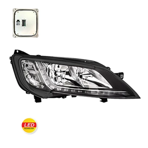 Far Sağ (Led) Motorlu (Ballast Dahil) – Jumper Iıı / Ducato Iıı / Boxer Iıı Siyah Çerçeveli