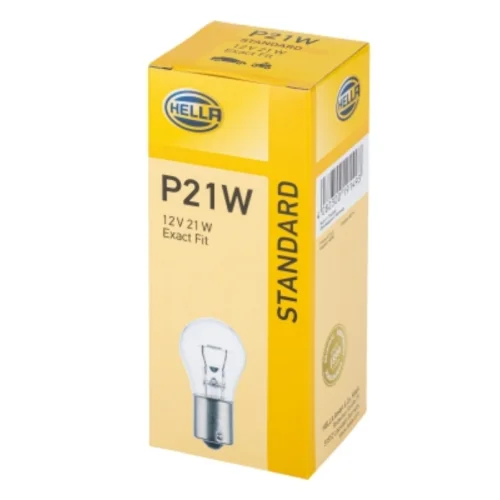 Bulb, 12V, 21W,P21W-Halogen, BA15s