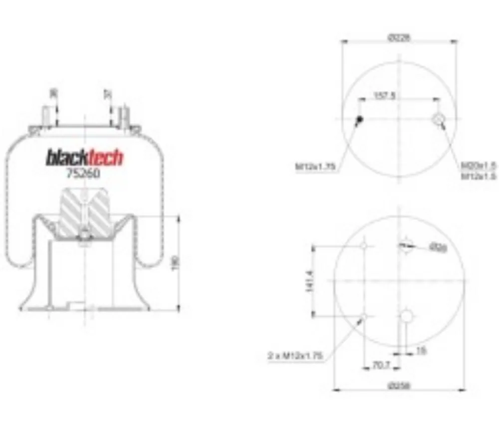 Air Springs Complete Metal Piston