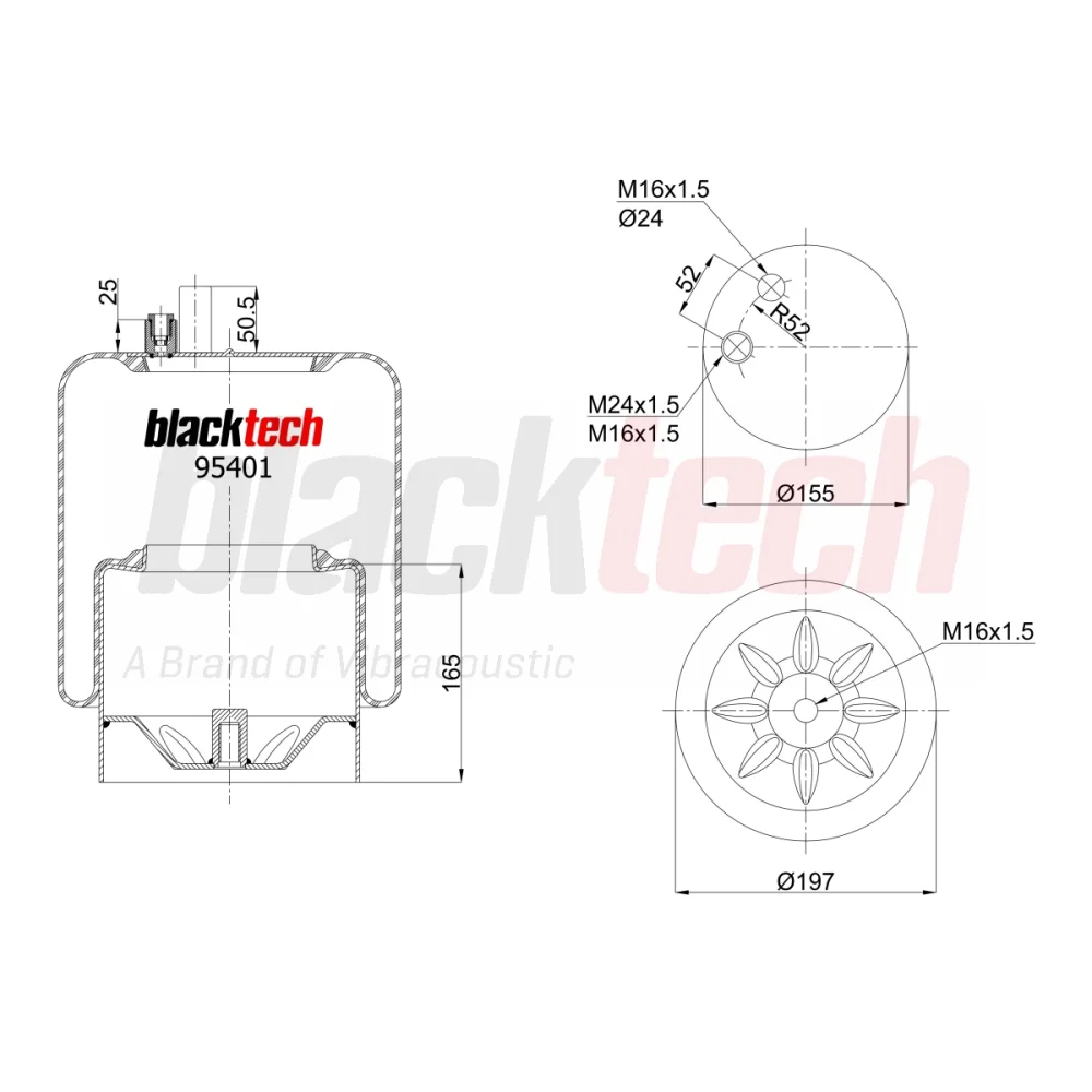 Air Springs Complete Metal Piston