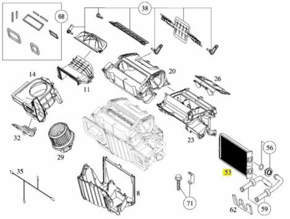 Radiator (Current No: A0008303420 64)