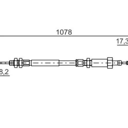 Cable, parking brake (Braking System)