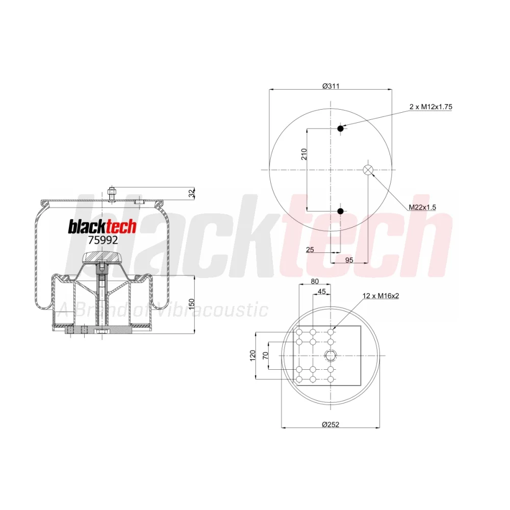 Air Springs Complete Plastic Piston