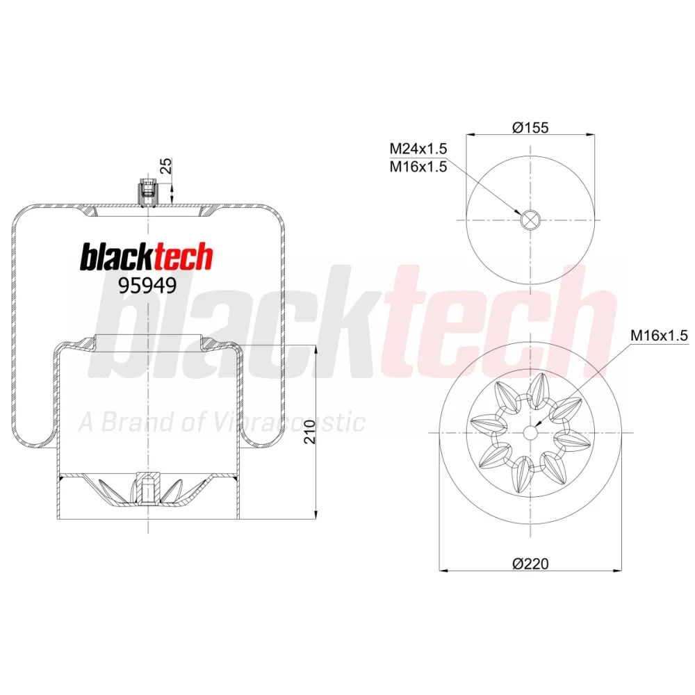 Bellows Complete Metal Piston