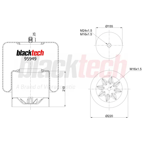 Bellows Complete Metal Piston