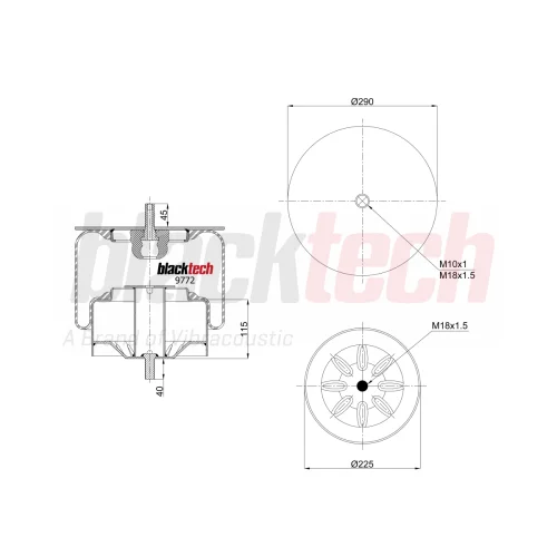 Air Springs Complete Metal Piston