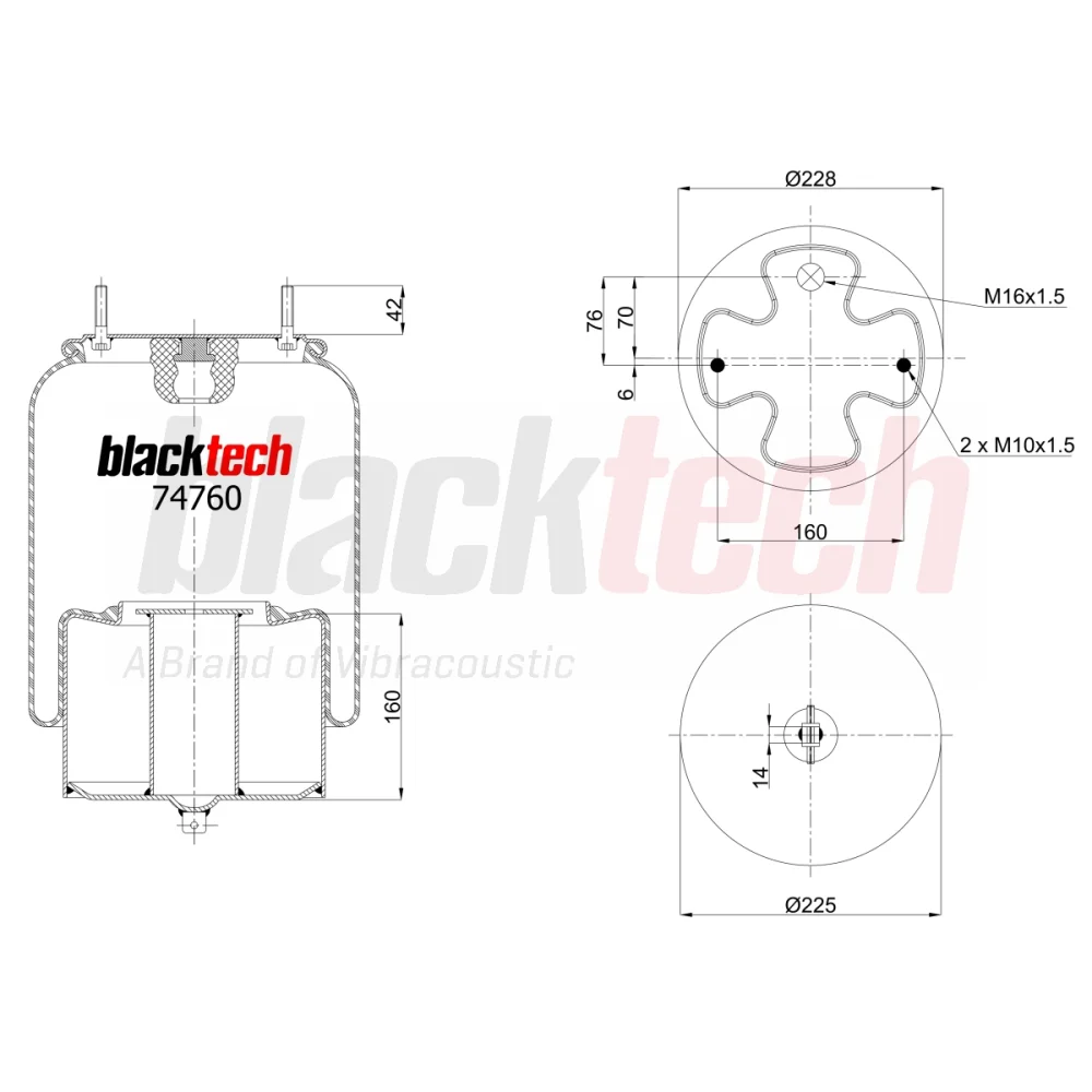 Air Springs Complete Metal Piston