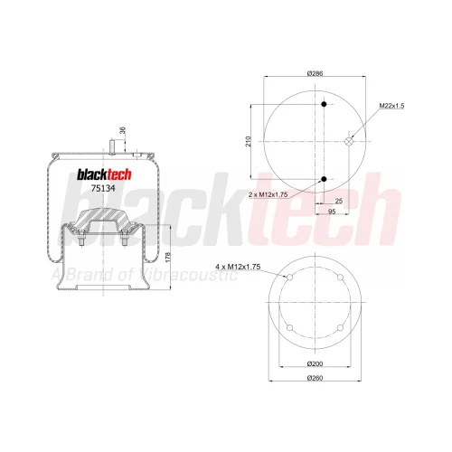 Air Springs Complete Metal Piston