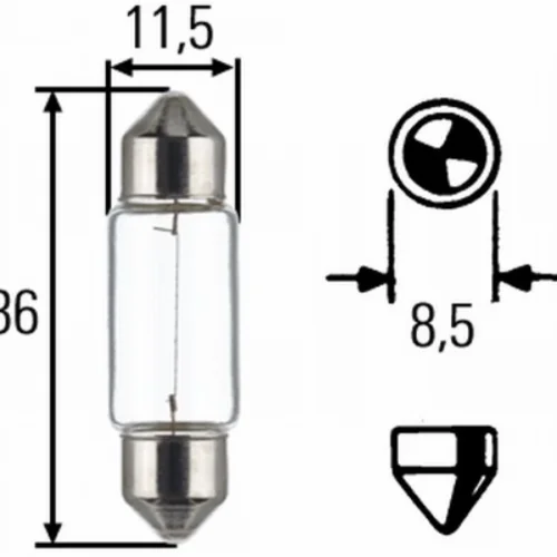 Sofit Ampul C5W 12V (36mm)