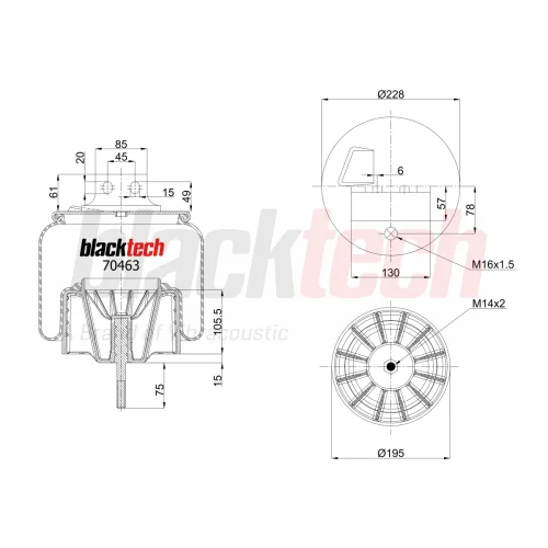 SUSPENSION SPRING COMPLETE PLASTIC PISTON