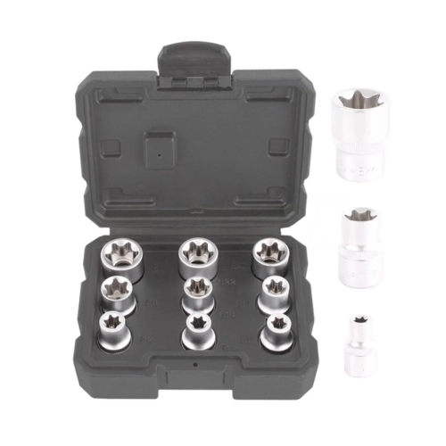 Socket Set Torx Gear 1/2 9 Piece (E10-E24)