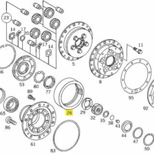Planet Çember Dişli ( 75 Dis )  Genislik 81,5 Mm
