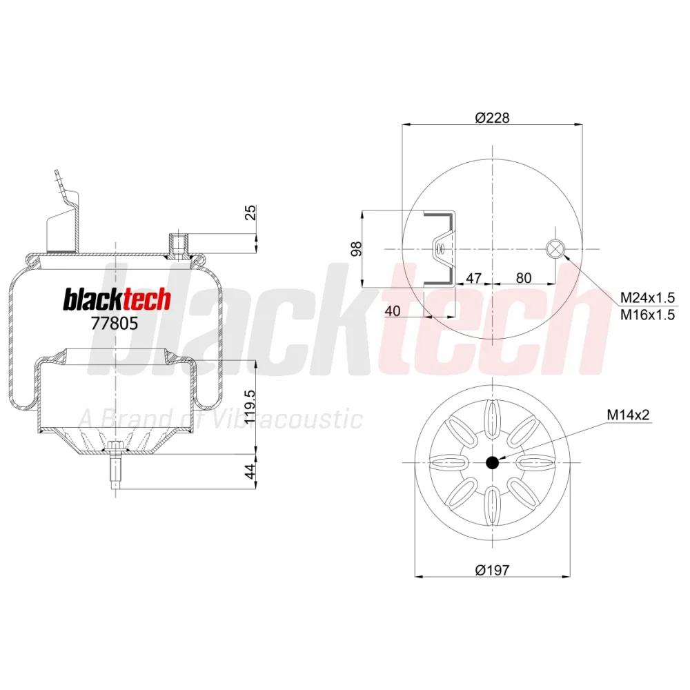 Air Springs Complete Metal Piston