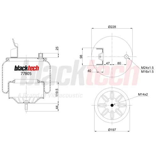 Air Springs Complete Metal Piston