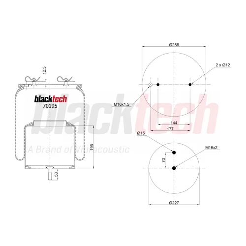 Air Springs Complete Metal Piston